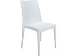 Sedia Rattan Bistrot Bianco