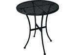 Tavolo Bistrot Rotondo Bolero Acciaio Nero 60Cm (15 Pezzi)