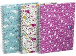 Quaderno A Spirale Oxford Floral Linea B5 60 Fogli Assortiti