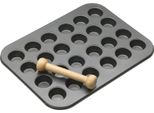 Teglia Per 24 Stampi Per Mini (Quiche) Con Pinza Per Impasto, 35 Cm X 27 Cm - Masterclass