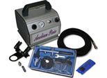 Set Di Compressori Per Aerografo Wiltec Entry-Level AS176 Con 1 Pistola Per Aerografo Tipo 128 E Numerosi Accessori, Serbatoio A Pressione Da 0,3 L, Per Modellismo, Tatuaggi, Nail Art