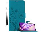 Cadorabo Cover Per Huawei Mate 20 Cover Protettiva In Blu Cover Protettiva Cover Per Telefono Cellulare Custodia Fiori Custodia Fiori