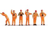 Noch® Personale Di Manovra, Set Di Figure Per Modellismo Ferroviario, Figure In Miniatura Dipinte A Mano Per Lo Scartamento H0