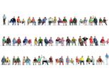 Noch 18402 Set Mega Economy "Seduti"" 60 Figure, Senza Panchine"