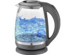Adler | Bollitore | Ad 1286 | Standard | 2200 W | 2 L | Plastica/Vetro | Base Girevole A 360° | Grigio/Trasparente