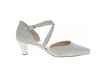 Gabor 01.363 Scarpe Da Donna - Decolletè Con Cinturino Argento Elegante Nuovo