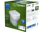 Duravit No.1 Set Pour Wc Au Sol, SièGe De Wc Inclus, 370X480Mm, Blanc Brillant, 41840900A1, 41840900A1