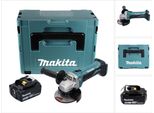 Makita Dga 452 T1J Smerigliatrice Angolare A Batteria 18 V 115 Mm + 1X Batteria Ricaricabile 5,0 Ah + Makpac - Senza Caricabatterie
