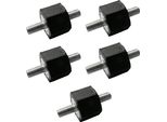 5X Supporto Cuscinetto In Gomma Gomma Silenziosa Blocco Silenzioso Smorzatore Di Vibrazioni Tampone In Gomma