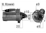 Era 220672A Motorino Di Avviamento 1,4 Kw Per Fiat 500 (312) 12 V