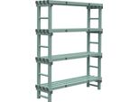 Scaffale Rea Euro 1400(L)X400(P)X1750(H)Mm Con 4 Montanti.