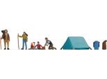 Noch Camping Set Tt Figure, Ideale Per Diorama E Modellismo Ferroviario, Per Gli Amanti Dei Viaggi