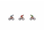Noch Ciclista Da Corsa, Figure Colorate A Mano, Accessori Ideali Per Il Modellismo In Scala N