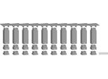 Noch 53940 H0 Set Di Montanti Easy-Track Inferiore