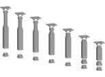 Noch 53941 H0 Set Di Montanti Easy-Track Inclinati