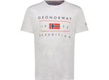 Maglietta Geographical Norway Herren Grau Sy9738H/Gn-Blended Grey GröSse M