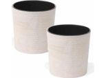 Siena Garden Fioriera Locon Set Di 2 30 Cm Bianco