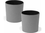 Siena Garden Fioriera Locon Set Di 2 30 Cm Grigio