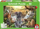 Schmidt Puzzle Animali In Africa 60 Pezzi