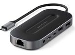 Satechi ST-U4MGEM Replicatore Di Porte E Docking Station Per Laptop Cablato USB4 Nero, Grigio