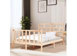 The Living Store Letto In Legno Massiccio Di Pino 120X190 Cm