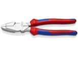 Knipex 09 05 240 Pinza Combinata Di Potenza "Lineman's Pliers"" Modello Americano Con Manici Multicomponenti Cromati 240 Mm"