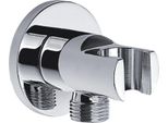 Aqvaportacono Doccia Con Attacco A Parete 1/2", Cromo"