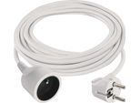 Emos Cavo Di Prolunga 7 M / 1 Presa / Bianco / Pvc / 1,5 Mm2, P0117R