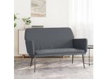 The Living Store Panca Grigio Scuro 108X79X79 Cm In Velluto