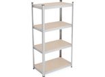 Relaxdays Scaffalatura Per Carichi Pesanti Zincata A 4 Livelli