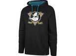 Felpa Con Cappuccio Nhl Core Ballpark, Logo Serigrafato, Anaheim Ducks, Tasca Frontale A Canguro, Taglia: L