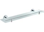 SlezáK-Rav: Mensola In Vetro Con Trappola Incernierata 600 Mm Cromo Colorado COA0900/60