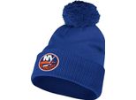 Cappello Nhl Con Polsino, Squadre Nhl, Logo New York Islanders, Blu Royal, Taglia: Osfm