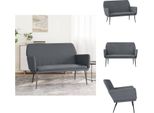 Vidaxl Panca Grigio Scuro 108X79X79 Cm In Velluto - Panche