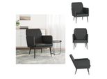 Vidaxl Poltrona Nera 61X78X80 Cm In Pelle Finta - Poltrona