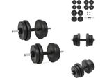 Vidaxl Manubrio Con Pesi 40 Kg - Manubri E Pesi