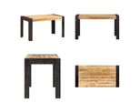Vidaxl Tavolo Da Pranzo 140X70X76 Cm Legno Massiccio Di Mango Grezzo - Tavolo Da Pranzo - Tavoli Da Pranzo - Tavolo Da Sala Da Pranzo - Tavoli Da Sala Da Pranzo