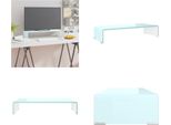 Vidaxl Supporto Tv/Monitor In Vetro Verde 60X25X11 Cm - Supporto Tv - Supporto Tv - Rialzo Tv - Rialzo Tv