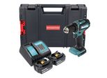 Trapano Avvitatore A Batteria Makita Ddf 485 SFJ-R 18 V 50 Nm Senza Spazzole + 2X Batteria Ricaricabile 3,0 Ah + Caricabatterie + Rhino