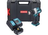 Makita Dhp 489 SF1J-R Trapano A Percussione A Batteria 18 V 73 Nm Brushless + 1X Batteria Ricaricabile 3,0 Ah + Caricabatterie + Rhino