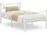 Struttura Letto Singolo Vasagle Struttura Letto In Metallo, Adatta Per Materasso 90 X 190 Cm, Per Adulti E Bambini, Non è Necessaria La Molla,