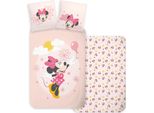 Disney Minnie Mouse, Biancheria Da Letto Per Neonati, Biancheria Da Letto Per Bambini, Piumone 100 X 135 + Cuscino 40 X 60 Cm 100% Cotone