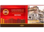 KOH-I-NOOR Gioconda Hard Pastels Set Di Pastelli Secchi Marroni 12 Pz