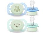 Philips Avent Ultrastart Succhietto Notturno 0-2M Ragazzo, 2 Pz