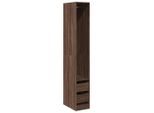 Vidaxl Armadio Marrone Effetto Rovere 30X50X200 Cm Materiale A Base Di Legno