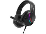 Marvo H8618, Cuffie Con Microfono, Controllo Del Volume, Nero, 2.0, Retroilluminato, Usb