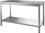 Tavolo Da Lavoro Gastro-Inox In Acciaio Inox Con Ripiano Di Base 1900X600X880Mm