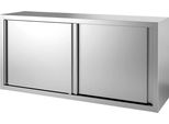 Armadio A Muro In Acciaio Inox Con Ante Scorrevoli 1600(L)X400(P)X660(H)Mm