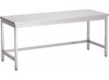 Tavolo Da Lavoro Gastro-Inox In Acciaio Inox Senza Base 1000X700X880Mm