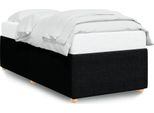 Vidaxl Struttura Letto Senza Materasso Nero 90X190 Cm Tessuto